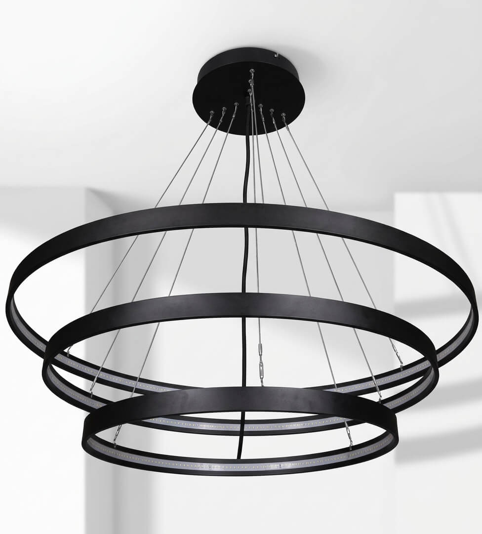 Pentalux Led Sarkıt Avize 3'lü Çapraz Çember Model PL 30003
