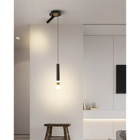 Pentalux H:50cm Spotlu Boru Led Avize Sarkıt PL83057