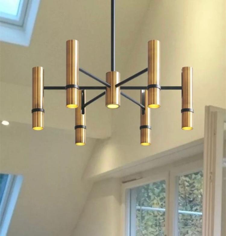 Pentalux Ø60cm 8+1 Spot Sarkıt Led Avize PL83062-9